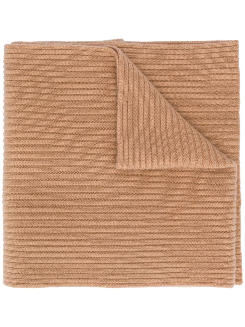 N.Peal ribbed knitted scarf - Brown von N.Peal