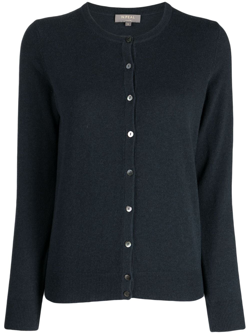 N.Peal round-neck cashmere cardigan - Blue von N.Peal