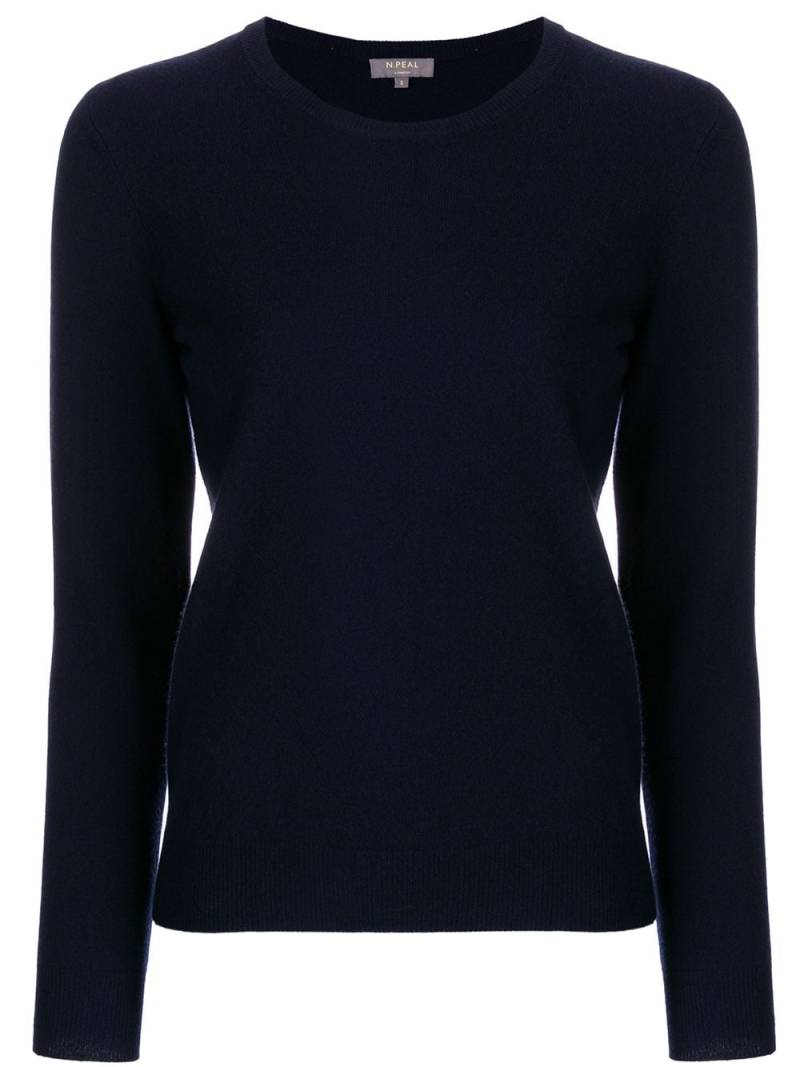 N.Peal round neck sweater - Blue von N.Peal