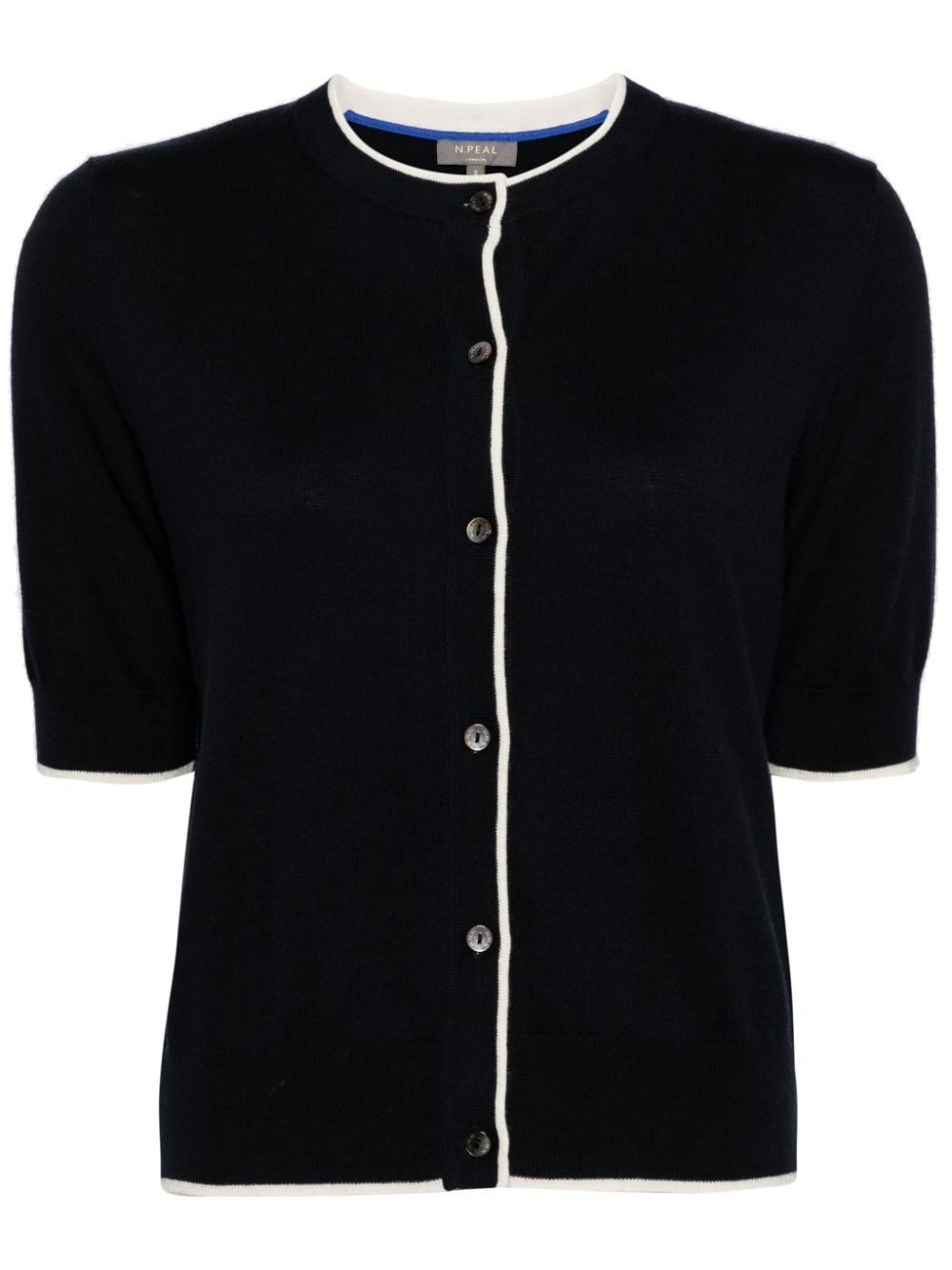 N.Peal short-sleeve cardigan - Blue von N.Peal