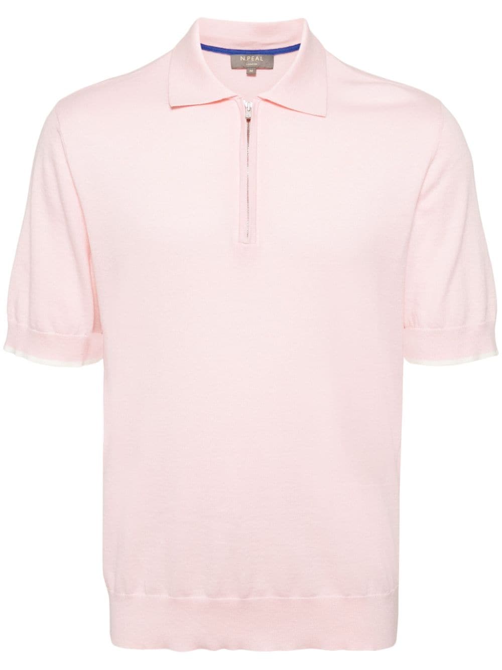 N.Peal short-sleeve half-zip polo shirt - Pink von N.Peal