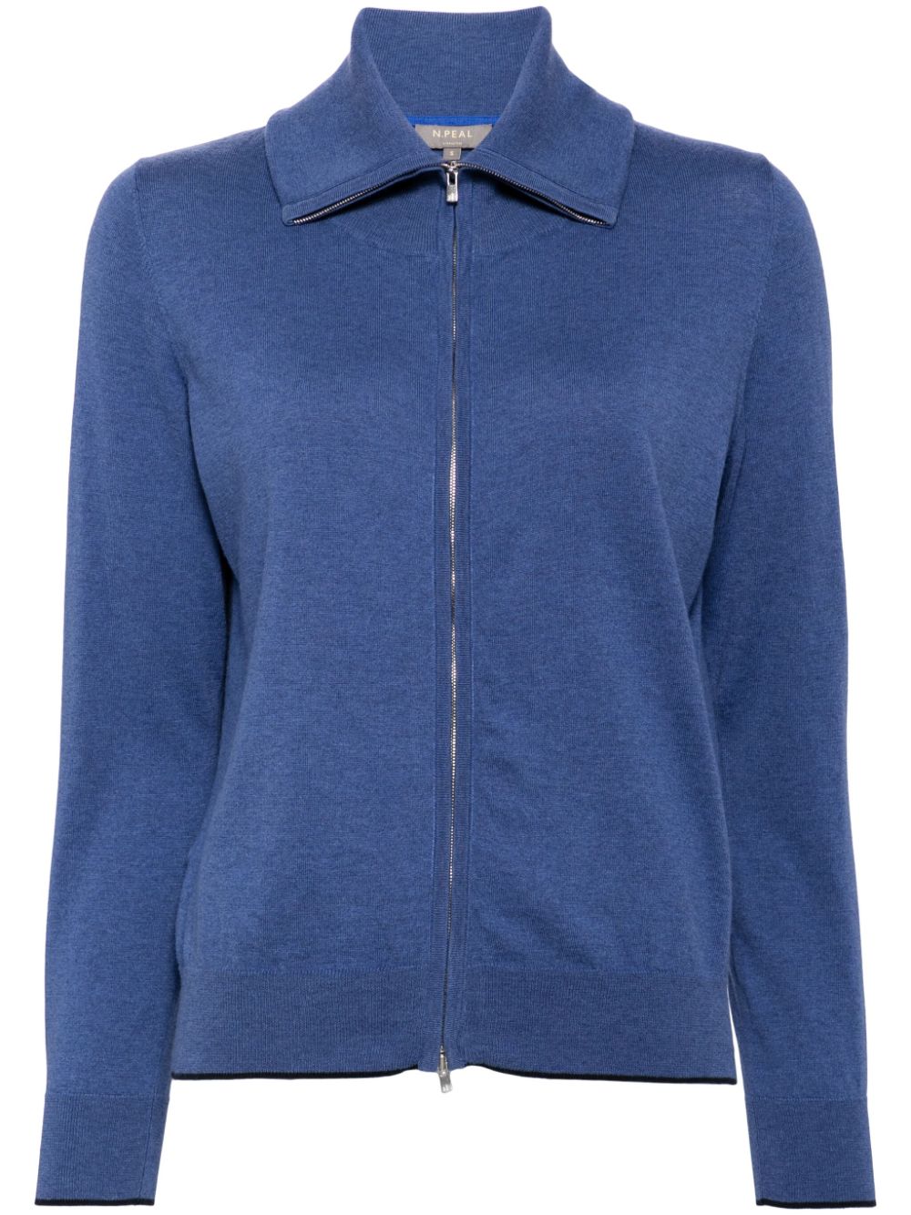 N.Peal zip-up knitted cardigan - Blue von N.Peal