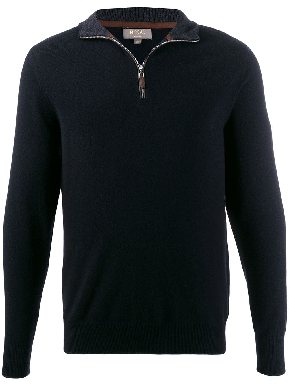 N.Peal zipped detail sweater - Black von N.Peal