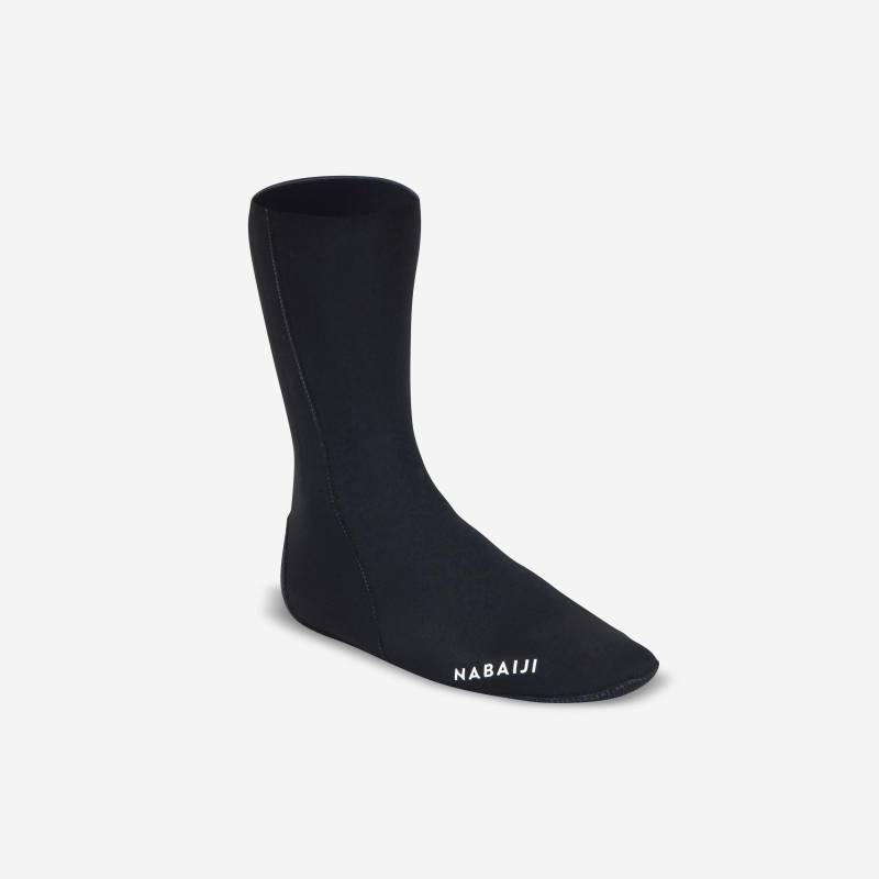 Neoprensocken Schwimmen Herren Schwarz 43 von NABAIJI