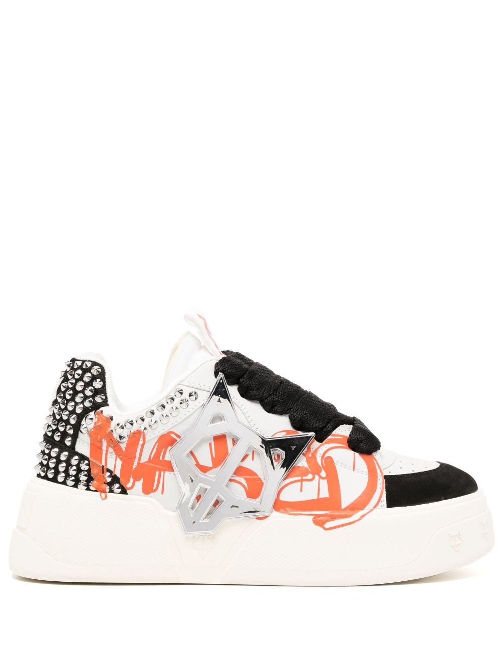 NAKED WOLFE Kosa Graffiti low-top sneakers - White von NAKED WOLFE