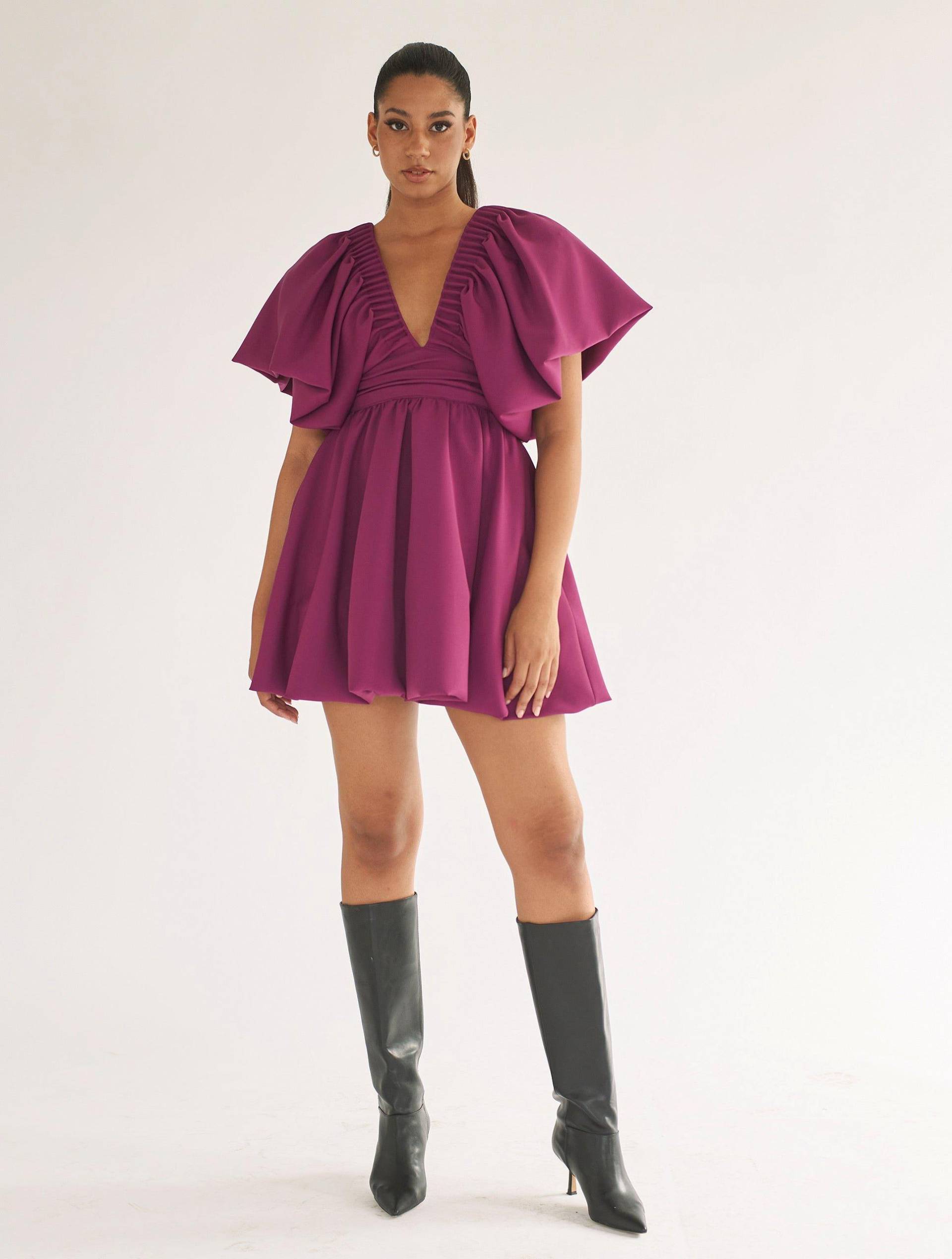 Gaia Kleid Damen Pink Teal S von NANA'S
