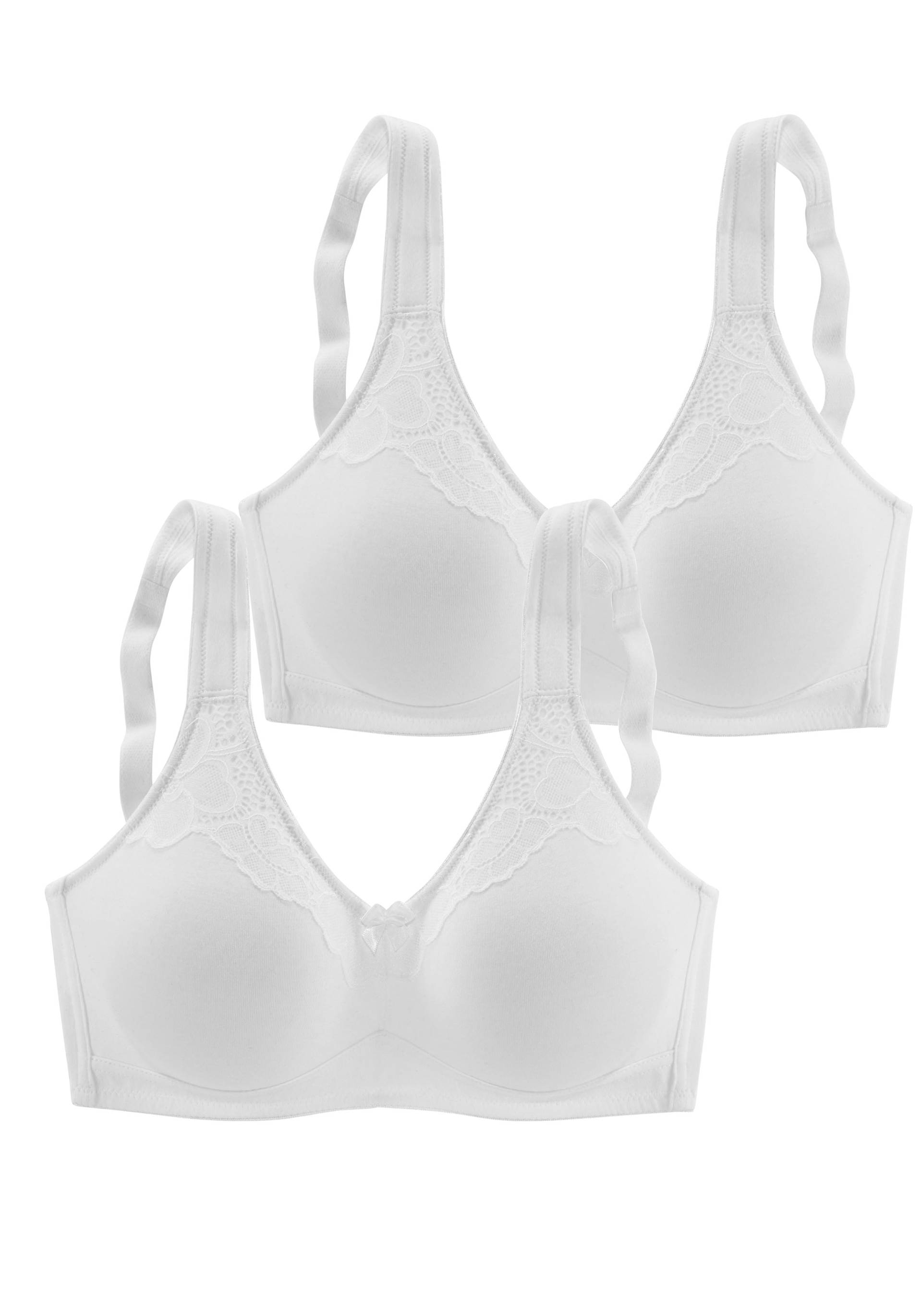 Naturana Bügelloser BH, nahtlos vorgeformten Soft-Cups, breite Träger von Naturana