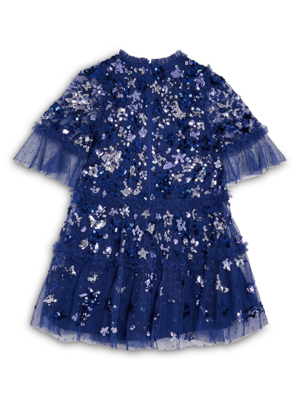 NEEDLE & THREAD KIDS Constellation sequin-embellished dress - Blue