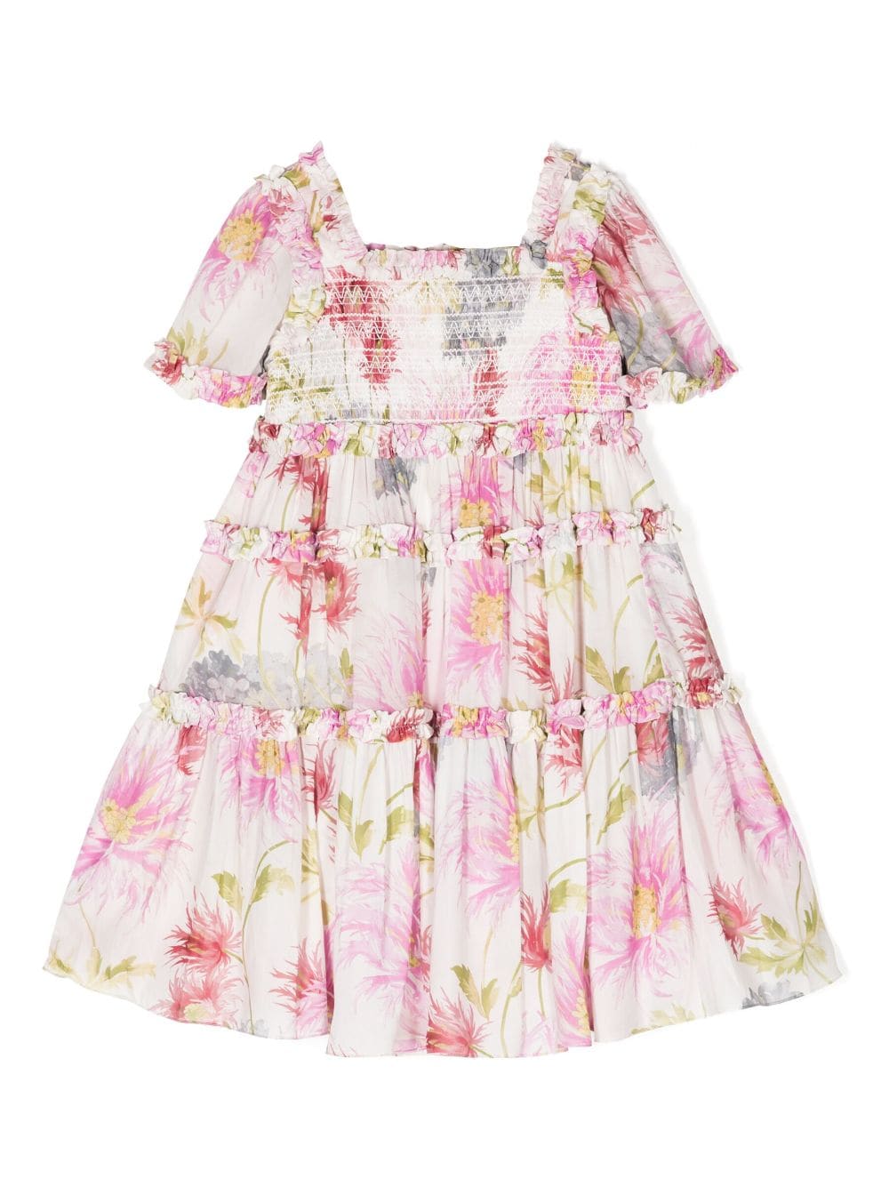 NEEDLE & THREAD KIDS Moonshine floral-print tiered dress - Pink von NEEDLE & THREAD KIDS