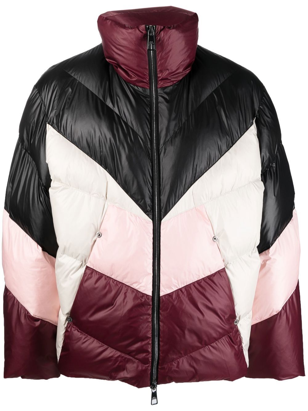 Neil Barrett colour-block puffer jacket - Black von Neil Barrett