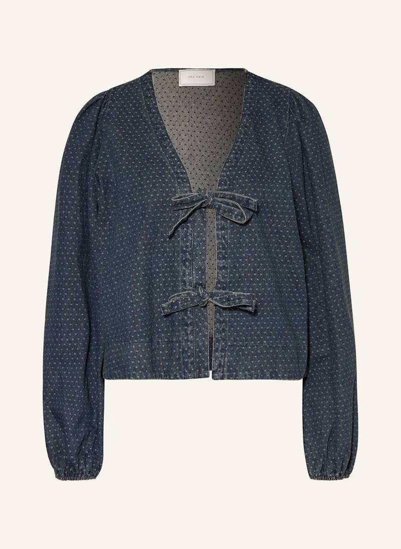 Neo Noir Jacke Silvi In Jeansoptik blau von NEO NOIR
