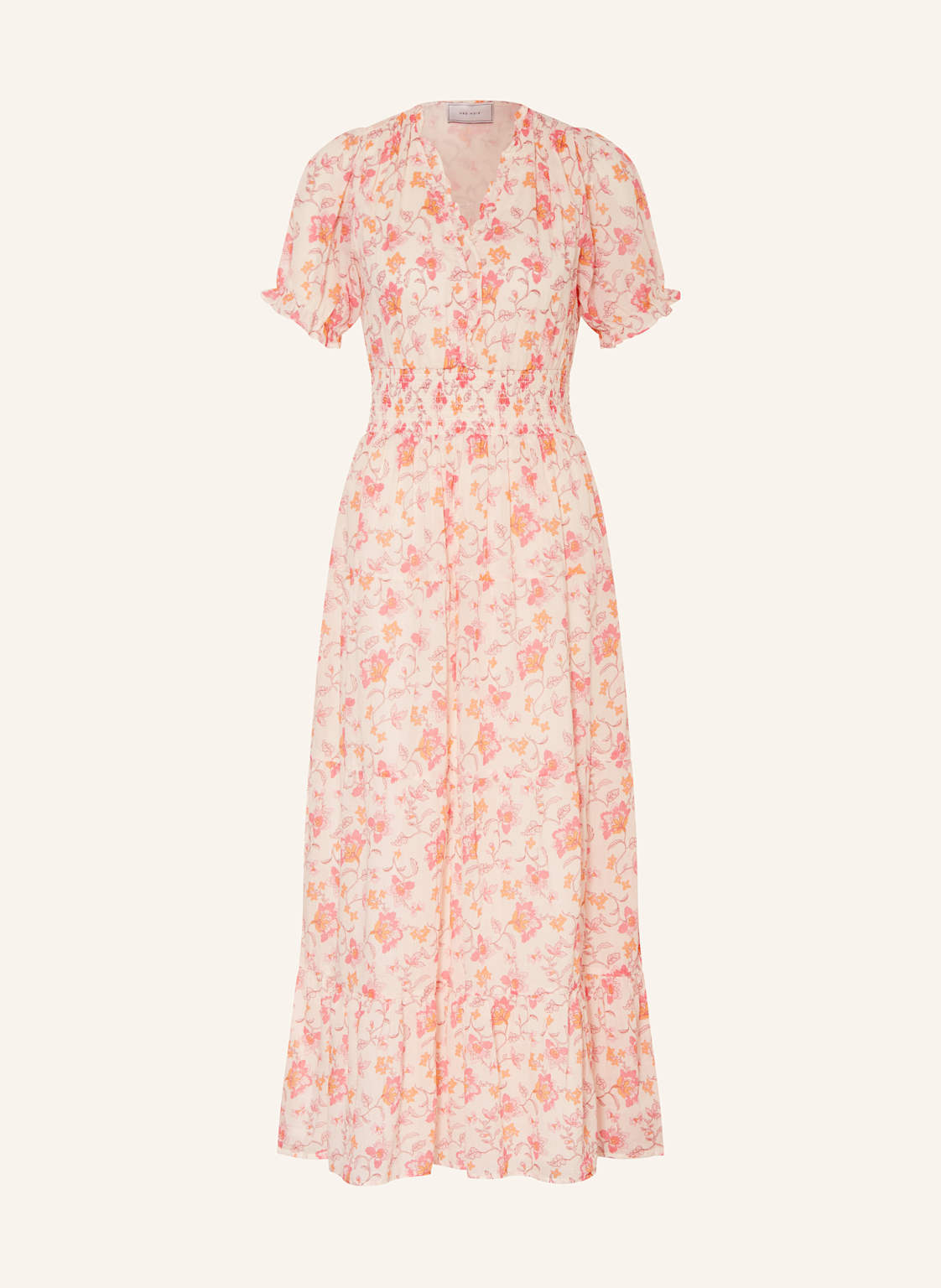 Neo Noir Kleid Kanza Mit Rüschen rosa von NEO NOIR