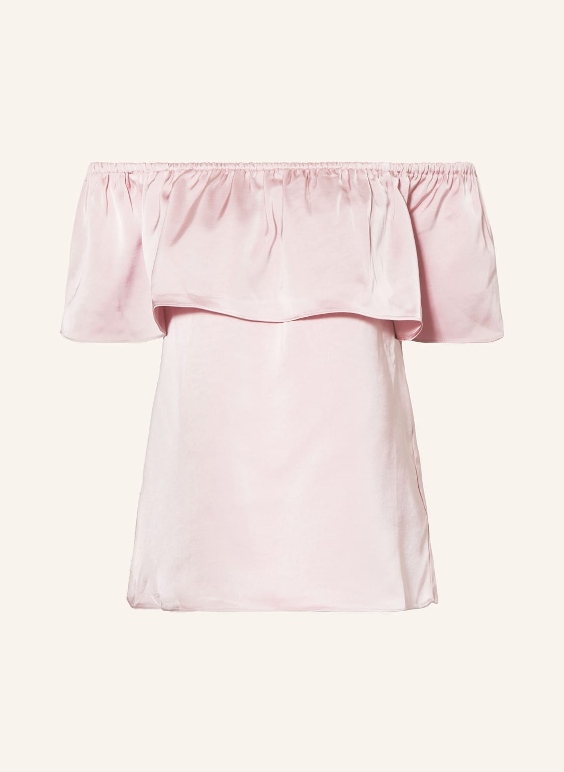 Neo Noir Off-Shoulder-Shirt Kris Aus Satin rosa Neo Noir Off-Shoulder-Shirt Kris Aus Satin rosa von NEO NOIR