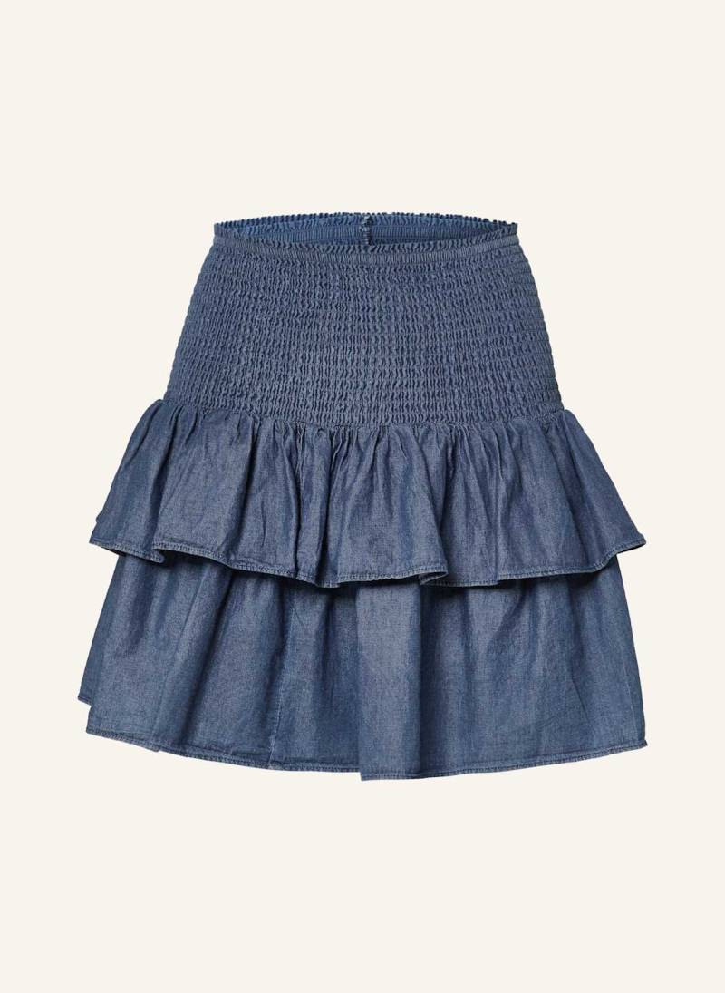Neo Noir Rock Carin In Jeansoptik Mit Volants blau von NEO NOIR