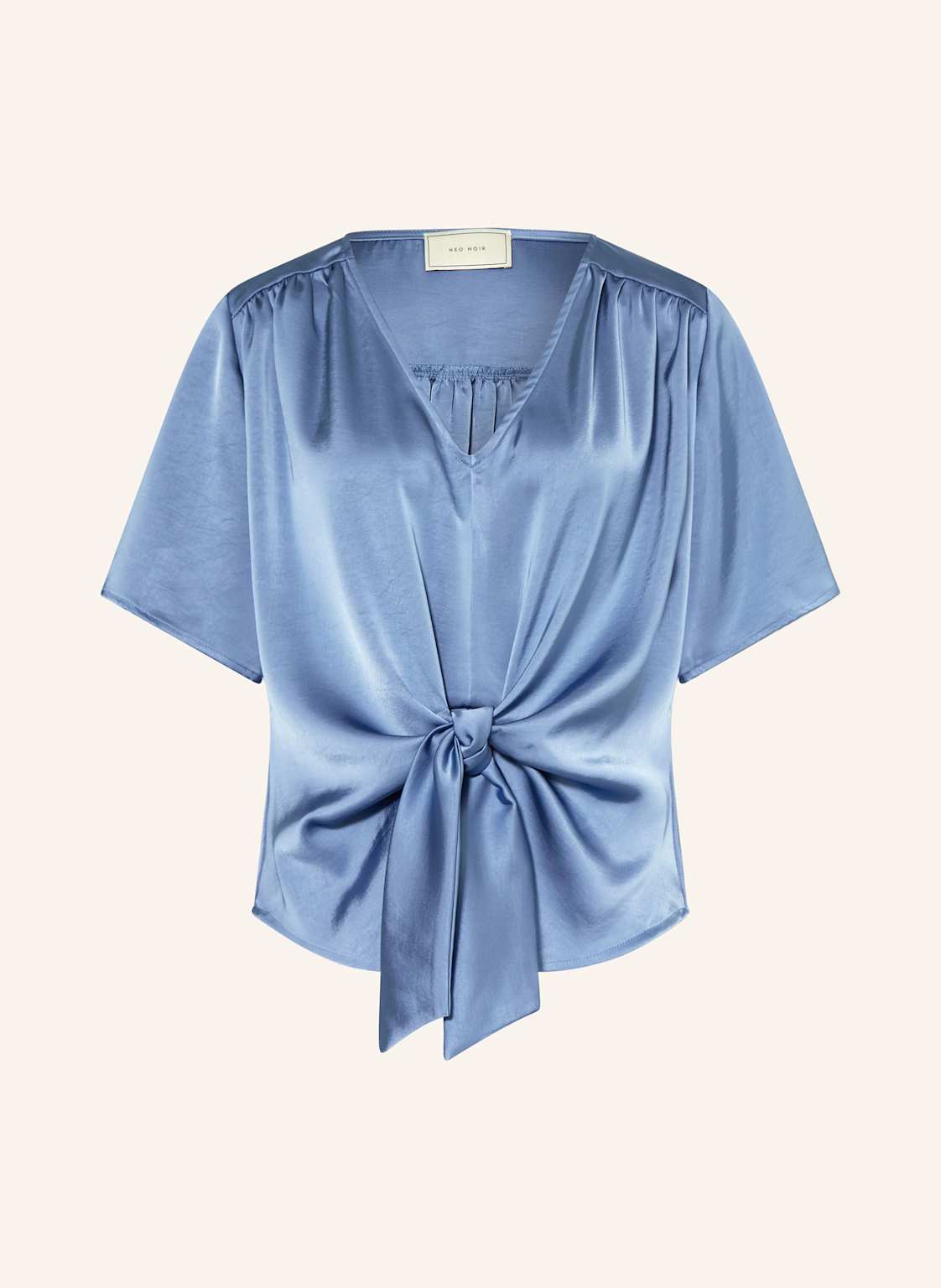Neo Noir Satinbluse Casadia blau Neo Noir Satinbluse Casadia blau von NEO NOIR