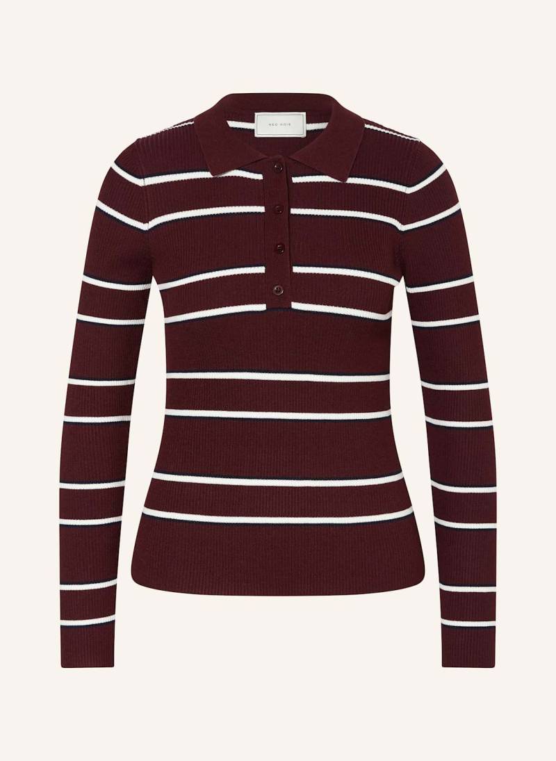 Neo Noir Strick-Poloshirt Jillan rot von NEO NOIR