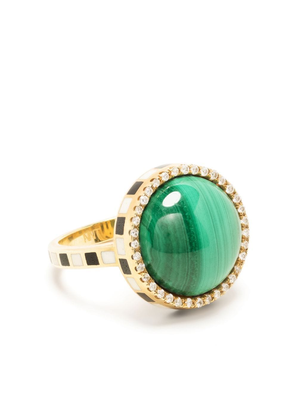 Nevernot 18kt gold 'Grab n Go' Ready 2 Adventure malachite ring - Green von Nevernot