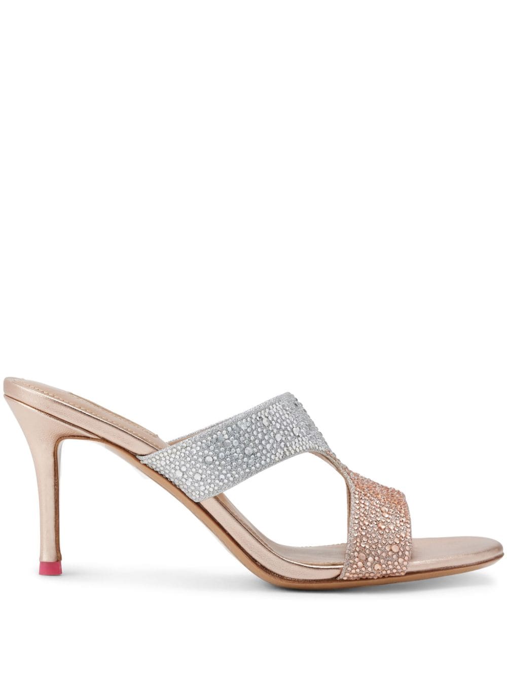 NICOLI Janick crystal-embellished sandals - Pink von NICOLI