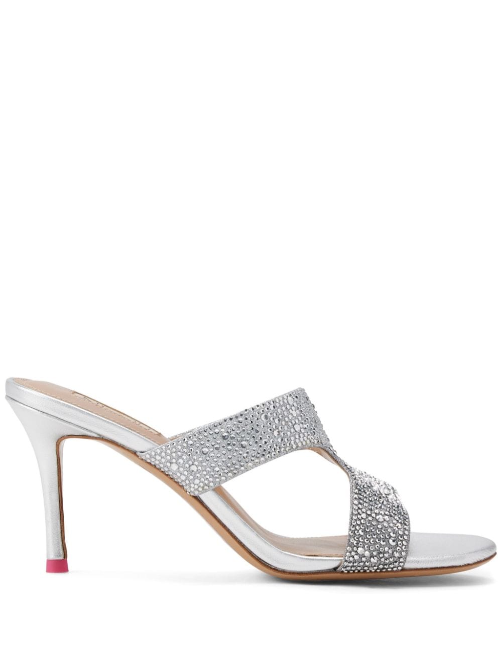 NICOLI Janick crystal-embellished sandals - Silver von NICOLI