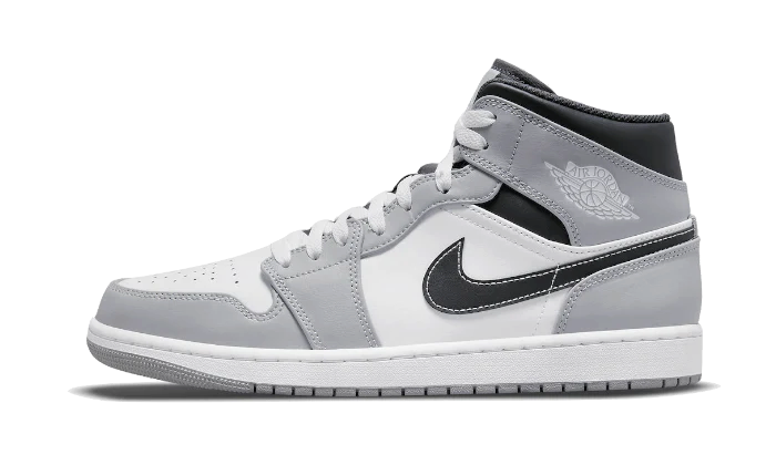 Air Jordan 1 Mid Light Smoke Grey Anthracite Damen Anthrazit 42.5 von NIKE