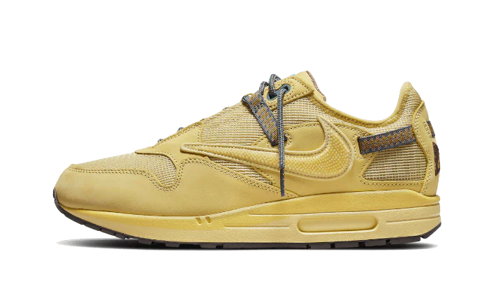 Air Max 1 Travis Scott Cactus Jack Saturn Gold Damen Gelb Pastel 45 von NIKE