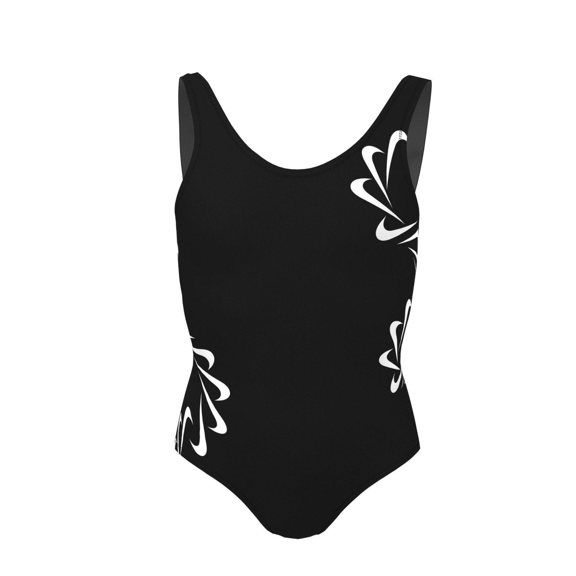 Badeanzug Multi Logo U Back Mädchen Schwarz Leicht XS von NIKE