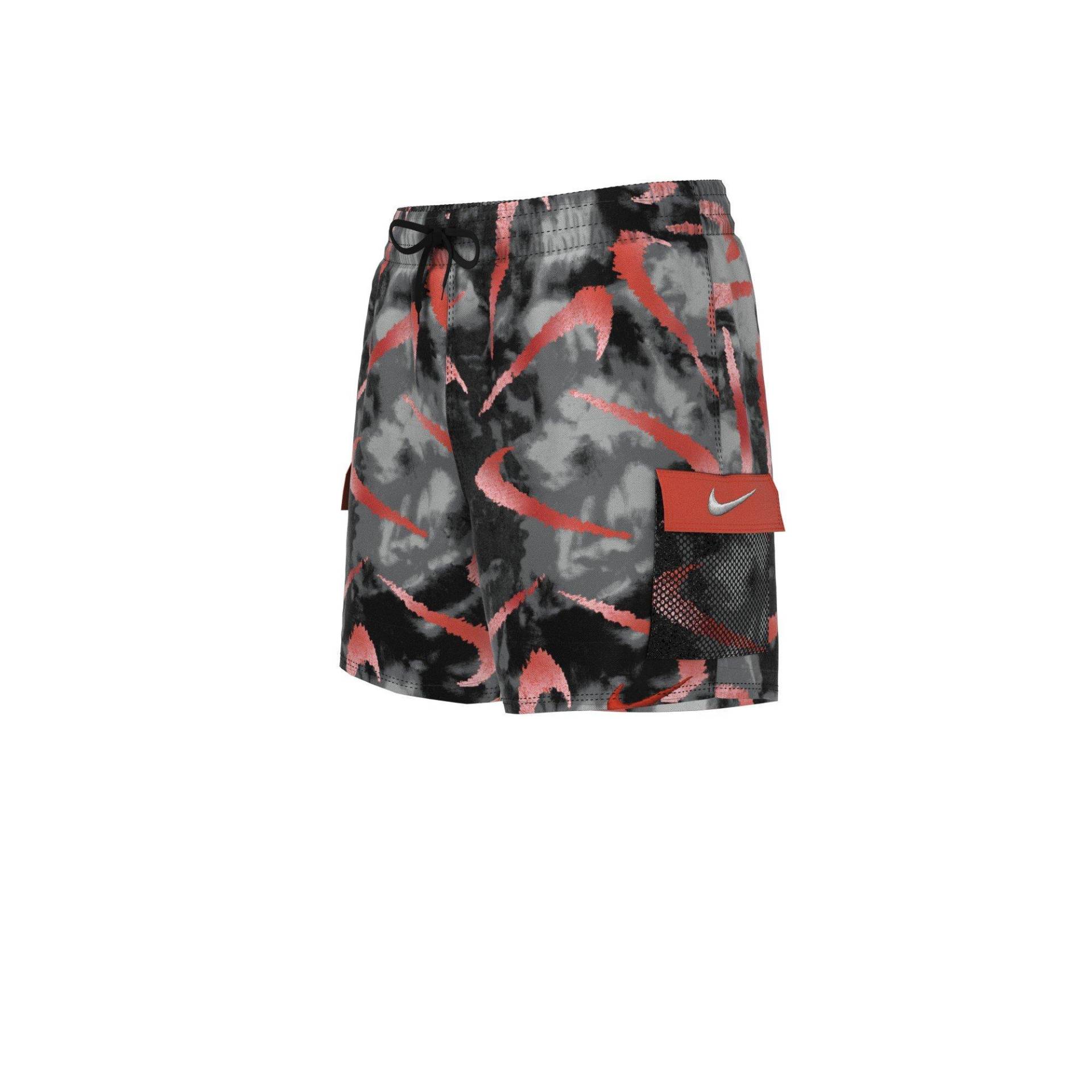 Badehose Tie Dye Swoosh 4" Jungen Schwarz Leicht XL von NIKE