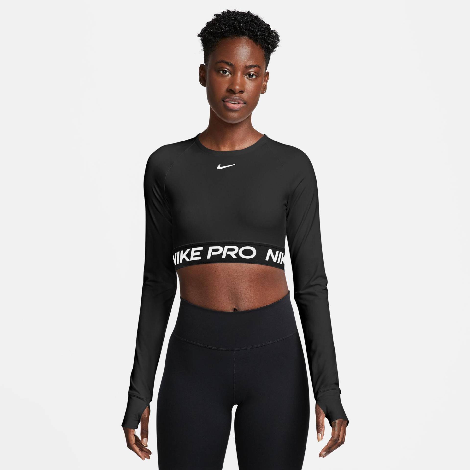 Cropped T-shirt Damen Black M von NIKE