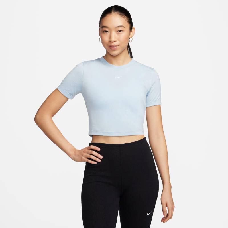 Cropped Top Damen Hellblau XS von NIKE