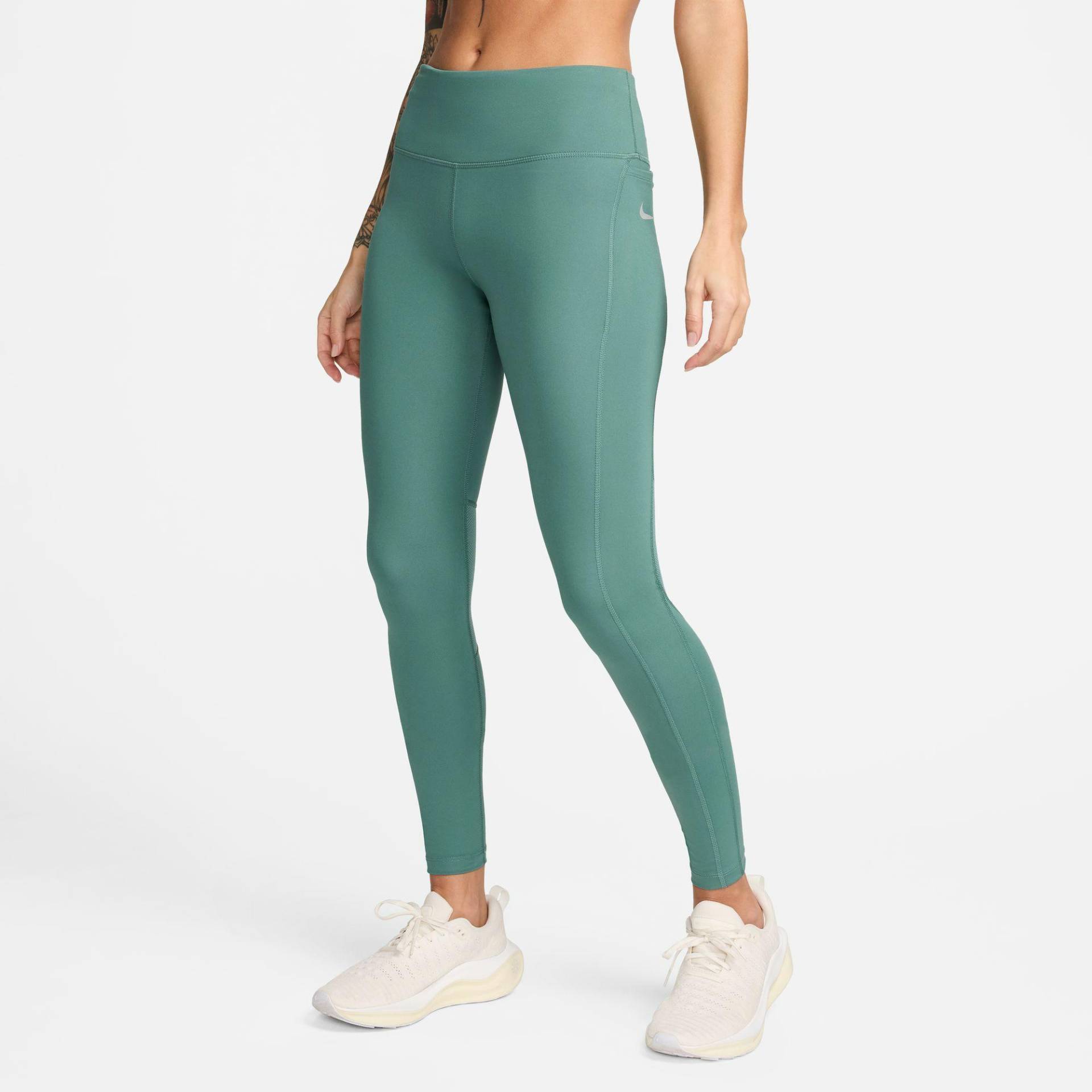 Lange Sport Tights Damen Dunkelgrün XL von NIKE