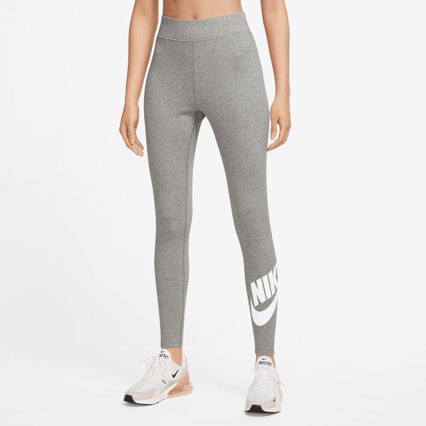 Lange Sport Tights Damen Grau M von NIKE