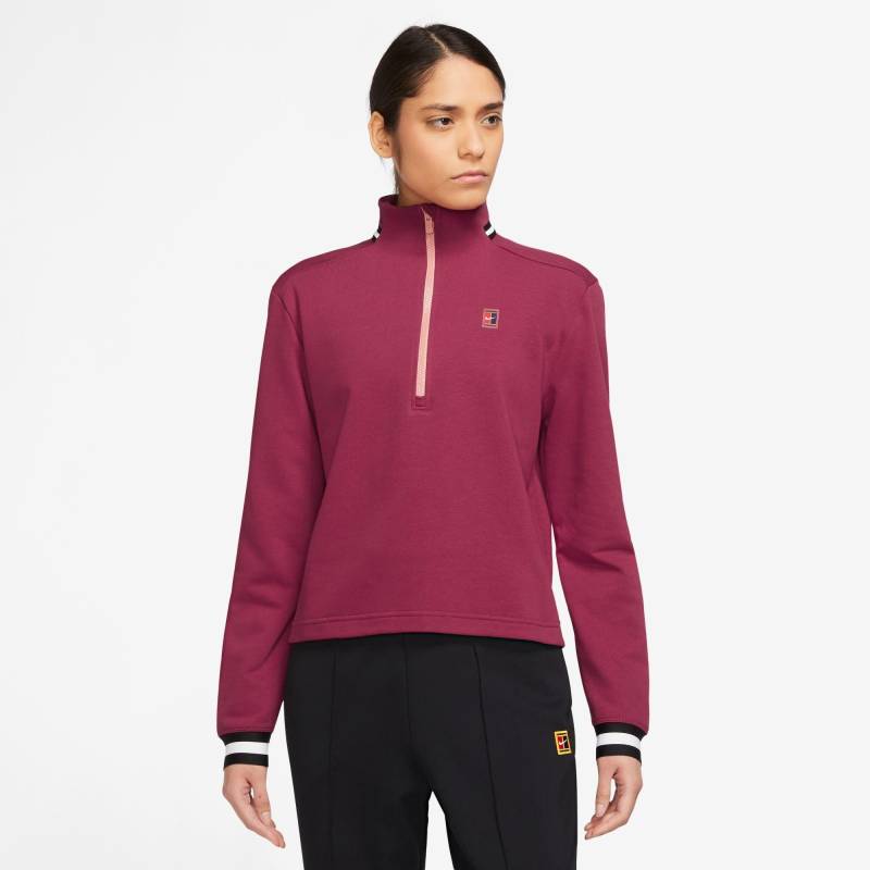 Pullover, Half-zip Damen Bordeaux XS von NIKE