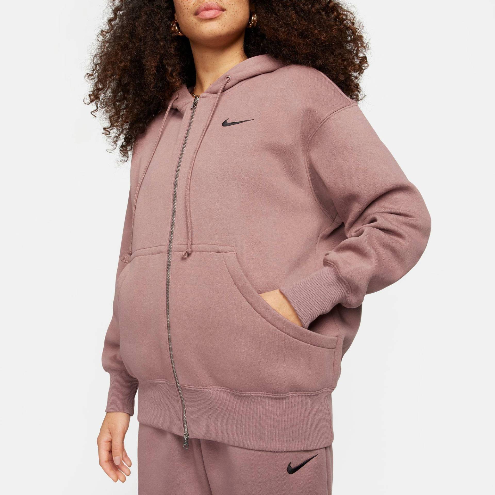 Sweatjacke Damen Lila L von NIKE