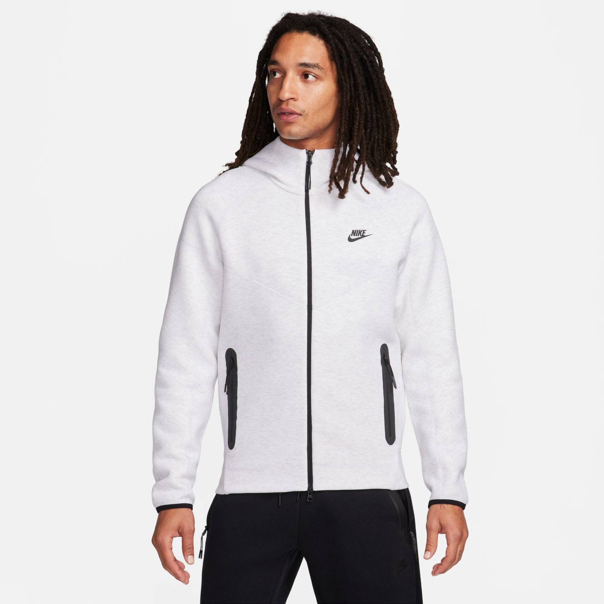 Sweatjacke Mit Kapuze Herren Weiss  XL von NIKE