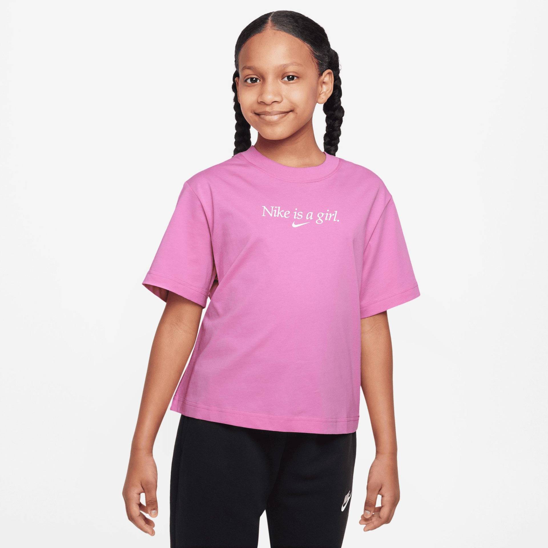 T-shirt, Rundhals, Kurzarm Mädchen Rosa XL von NIKE