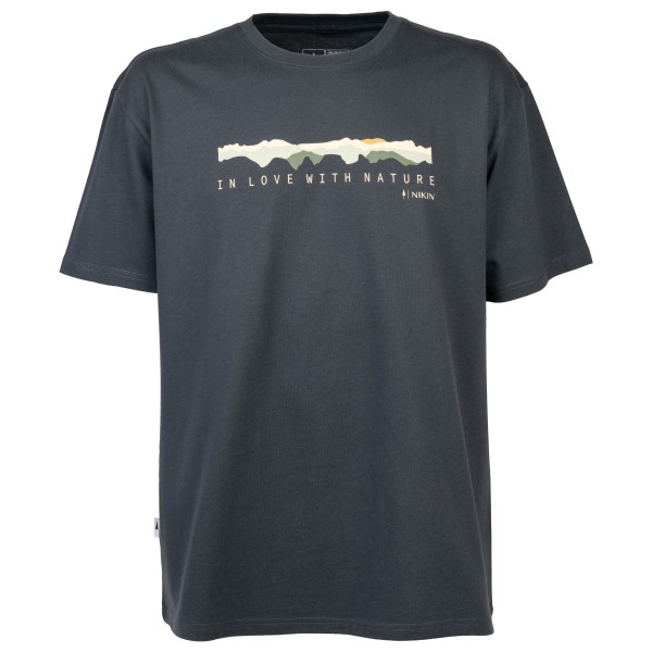 NIKIN - Treeshirt Mountain Panorama - T-Shirt Gr L;M;S;XL;XXL blau;grau von NIKIN