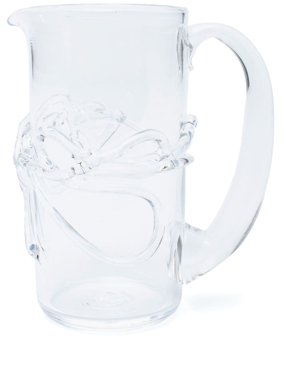 NIKO JUNE Ivy glass pitcher (20cm) - White von NIKO JUNE