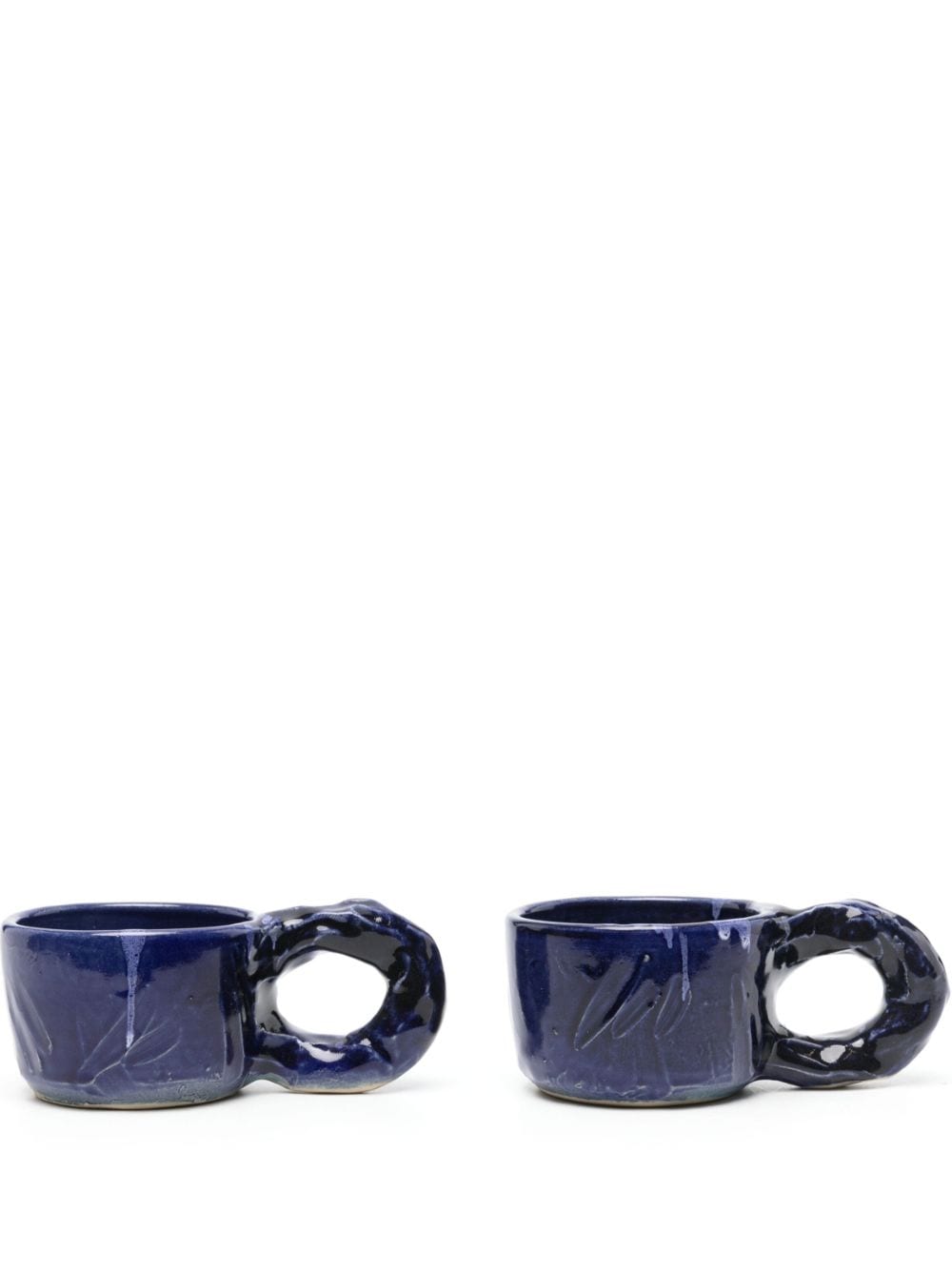 NIKO JUNE Studio ceramic cups (set of two) - Blue von NIKO JUNE