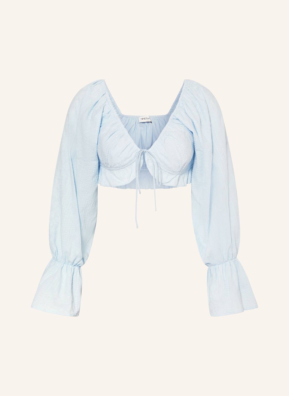 Ninety-9 Cropped-Bluse Sunseeker blau Ninety-9 Cropped-Bluse Sunseeker blau von NINETY-9