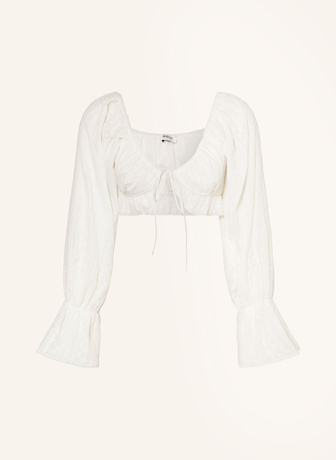 Ninety-9 Cropped-Bluse Sunseeker weiss Ninety-9 Cropped-Bluse Sunseeker weiss von NINETY-9
