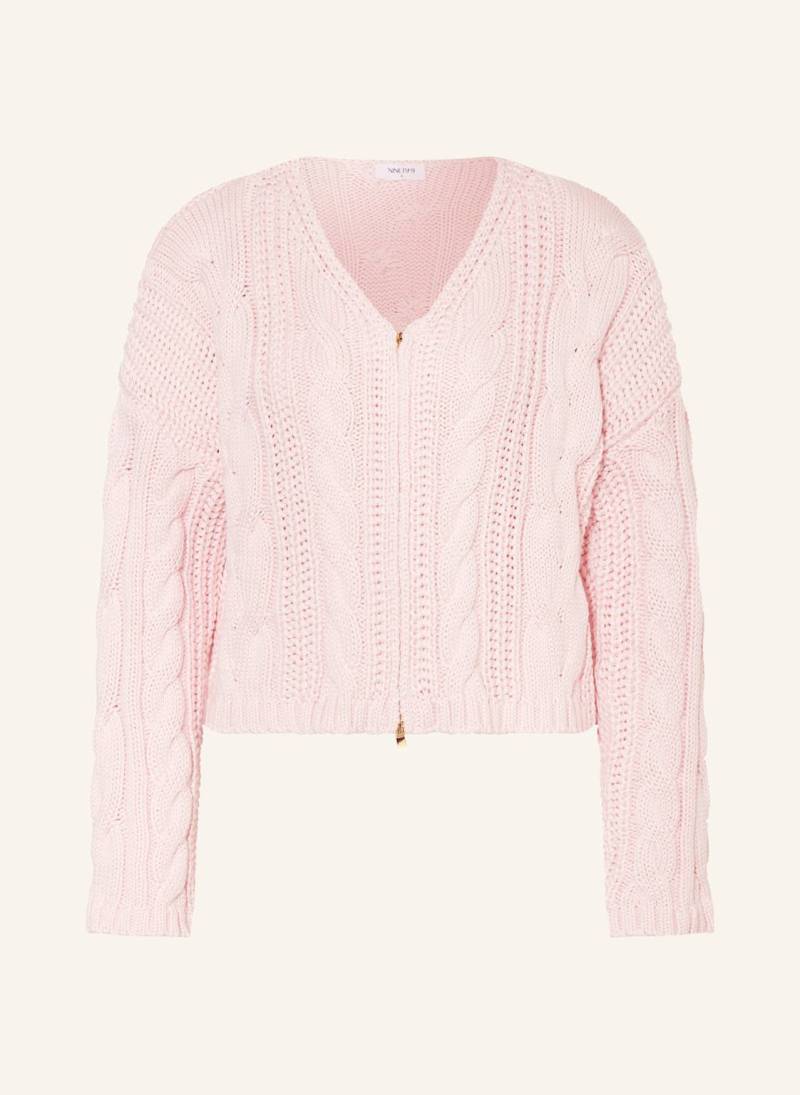 Ninety-9 Strickjacke Knitted rosa von NINETY-9