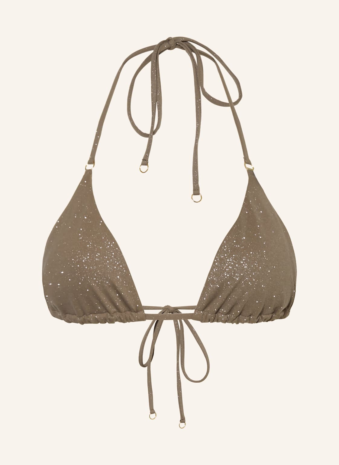 Ninety-9 Triangel-Bikini-Top Positano Mit Glitzergarn gruen von NINETY-9