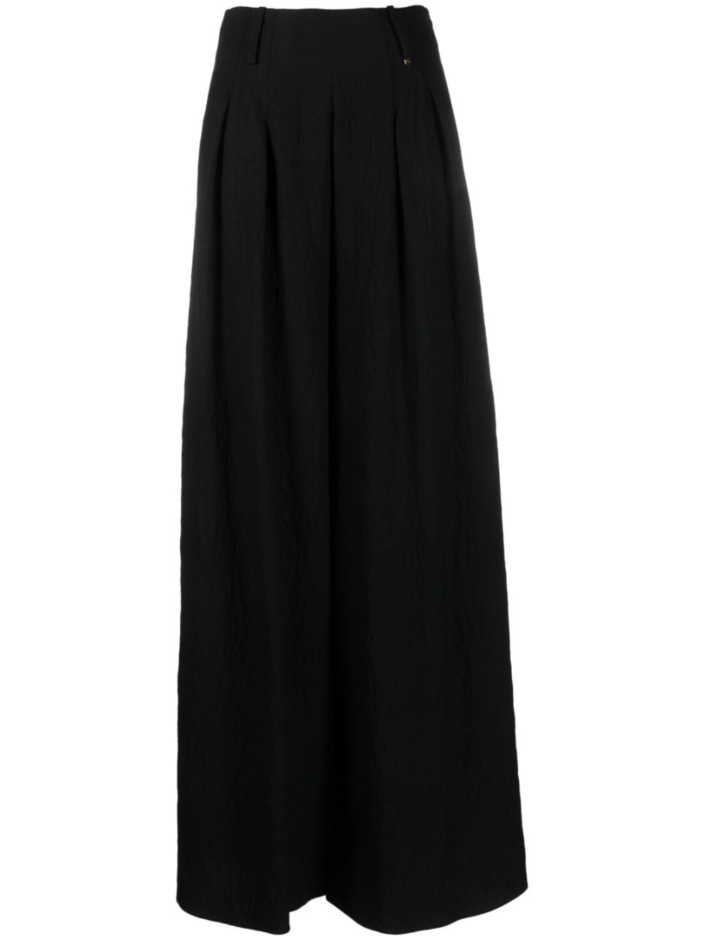 NISSA high-waisted flared trousers - Black von NISSA