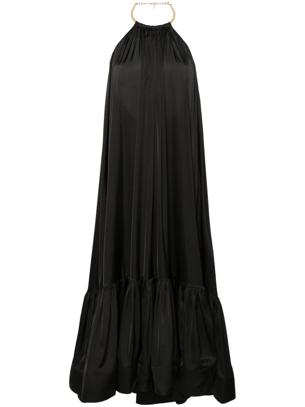 NISSA open-back maxi dress - Black von NISSA