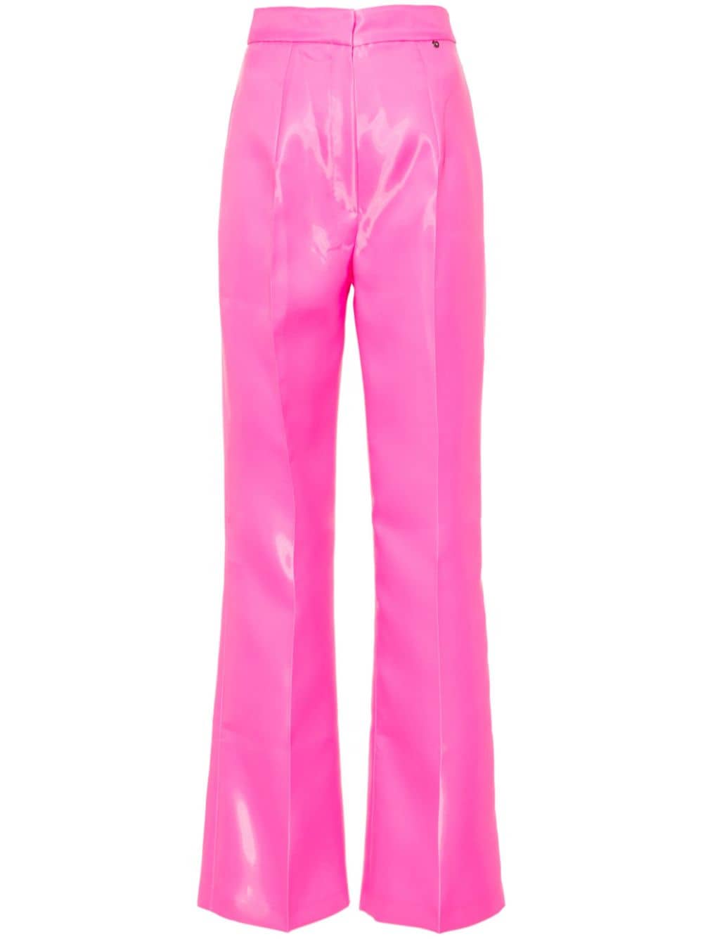 NISSA straight-leg taffeta trousers - Pink von NISSA