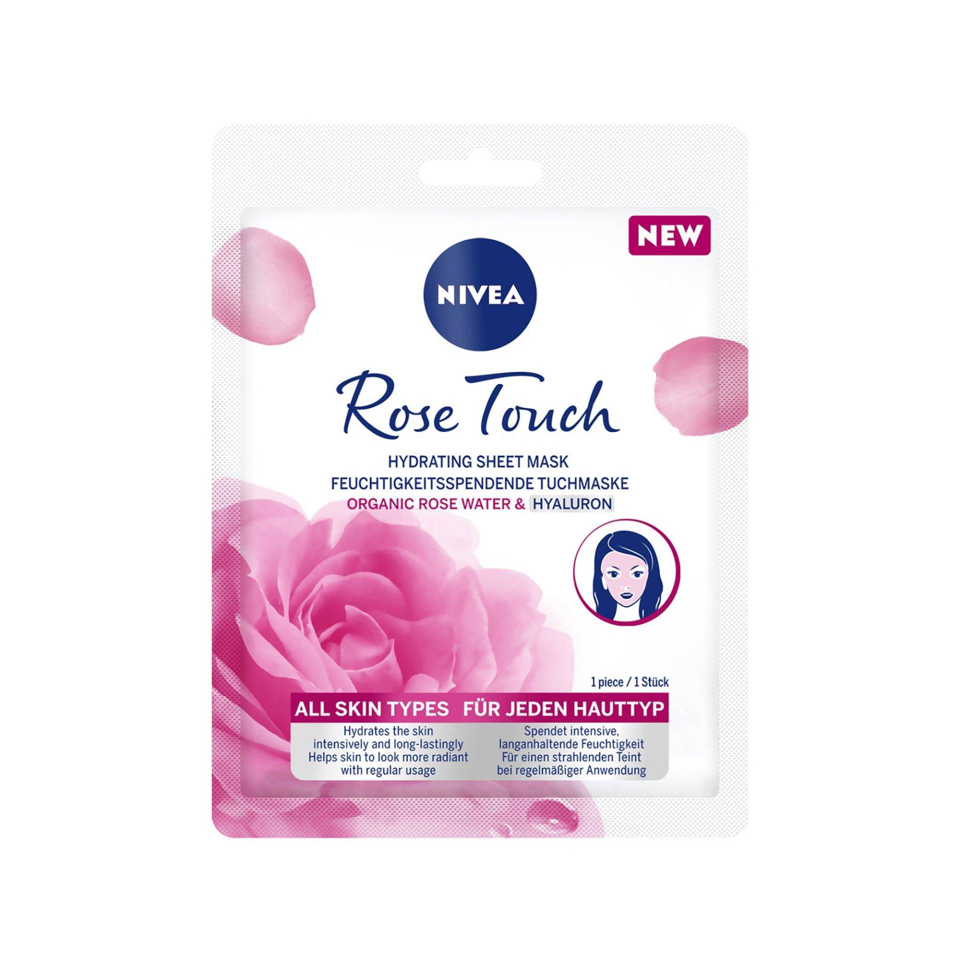 Rose Touch Tuchmaske Damen  1 pezzo von NIVEA