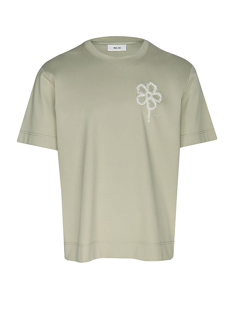 NN.07 T-Shirt PEDRO EMB  grün | XXL von NN.07