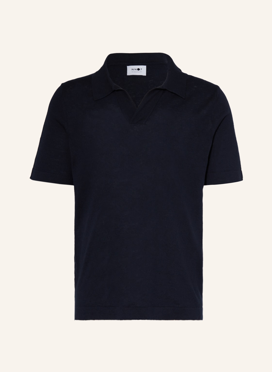 Nn.07 Strick-Poloshirt Ryan blau von NN.07