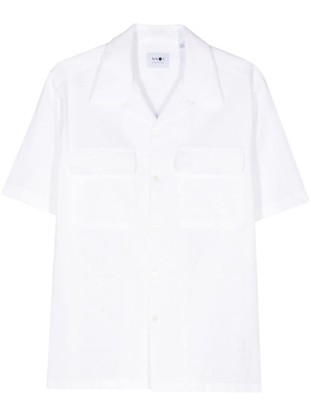 NN07 Daniel dobby shirt - White von NN07