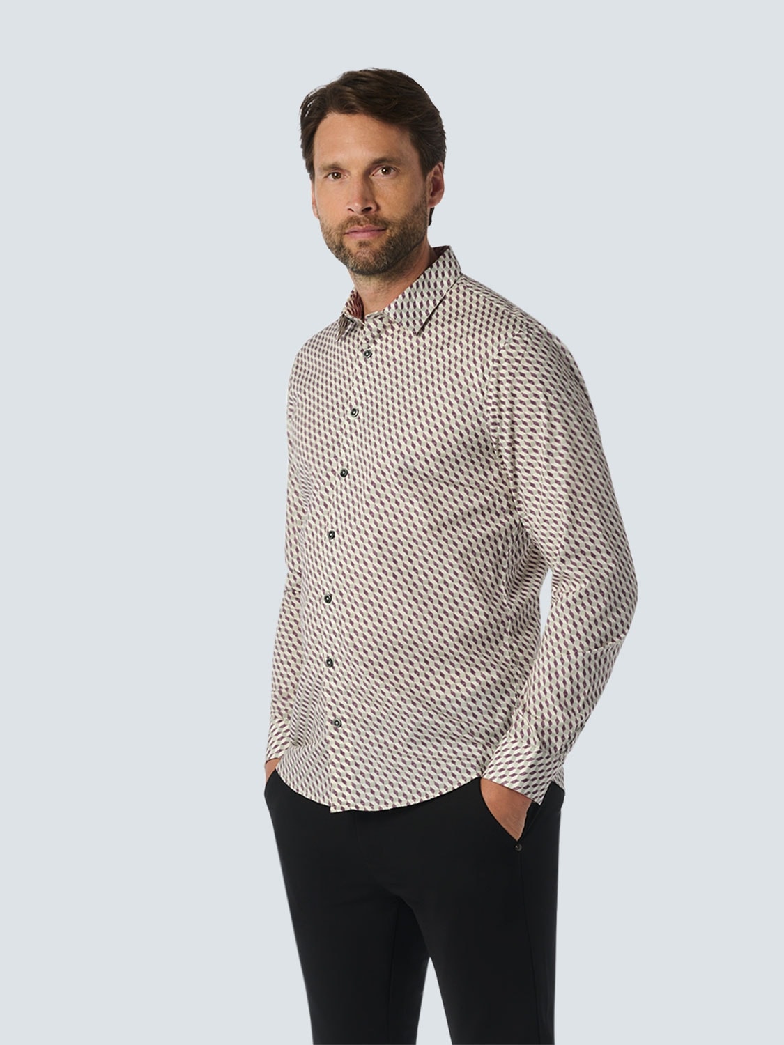 NO EXCESS Langarmhemd, mit Muster NO EXCESS Langarmhemd, mit Muster von NO EXCESS